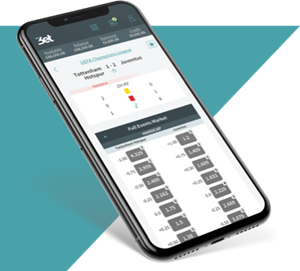 Vue de l'application de paris sportifs de 3et